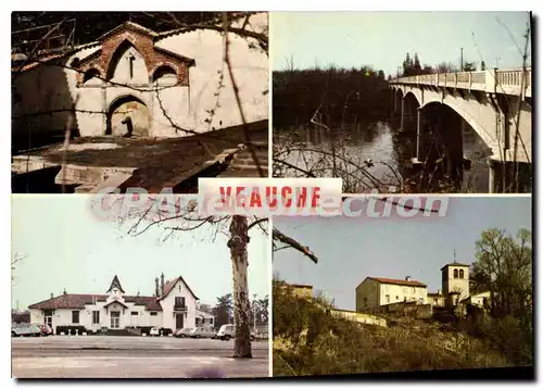 Cartes postales moderne Veauche La Source de la Chana Le Pont La Mairie L'Eglise et la Loire