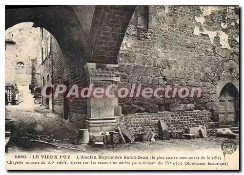 Cartes postales Le Vieux Puy L'Ancien Baptistere Saint Jean