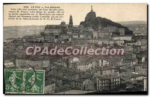 Cartes postales Le Puy Vue Generale cette ville tres ancienne est l'une des plus pittoresque de france voire mem