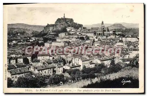 Ansichtskarte AK Le Puy en Velay Vue Generale prise du mont Ronzon