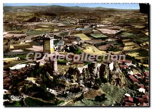 Cartes postales moderne Le Puy Vue Aerienne du Chateau de Polignac dans le fond le Puy