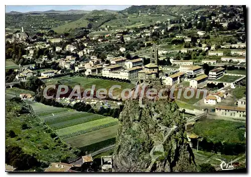 Cartes postales moderne Le Puy Vue Aerienne Rocher St Michel d'Aiguilhe