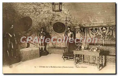 Cartes postales Chateau de la Rochelambert Salle d'Armes