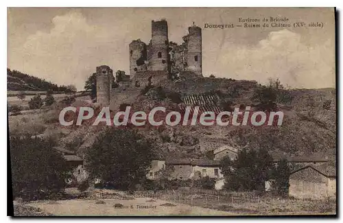 Cartes postales Environs de Brioude Domeyrat Ruines du Chateau