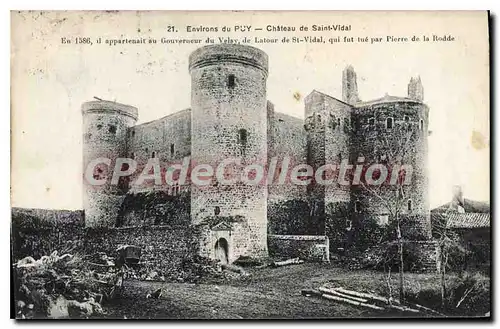 Ansichtskarte AK Environs du Puy Chateau de Saint Vidal