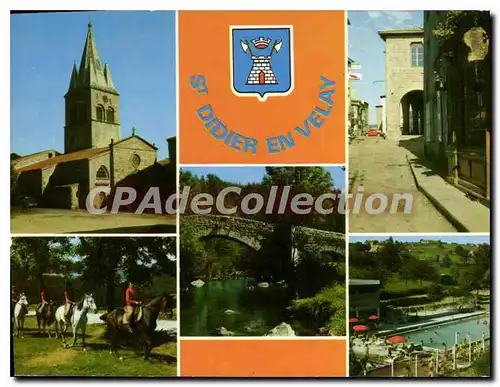 Cartes postales moderne Saint Didier En Velay Pont de la Clare La Semene Vieille rue La Piscine