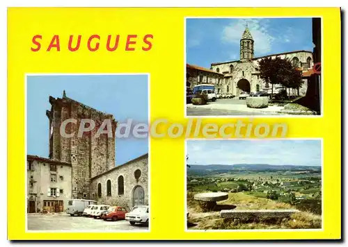 Cartes postales moderne Saugues La Tour des Anglais L'Eglise Vue Generale