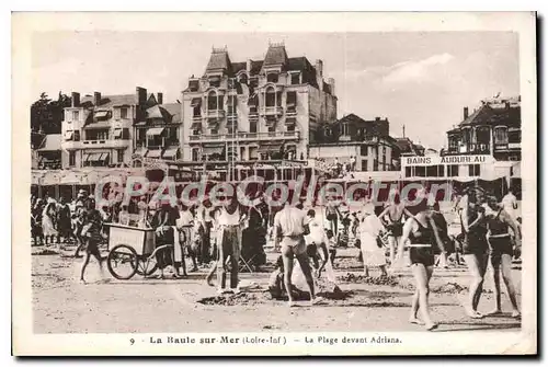 Cartes postales La Baule sur Mer La Plage devant Adriana bains Audureau