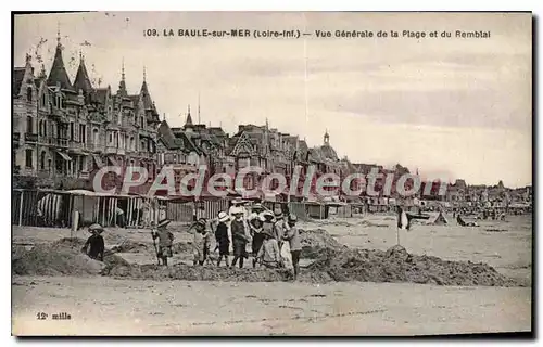 Ansichtskarte AK La Baule Sur Mer Vue Generale de la Plage et du Remblai