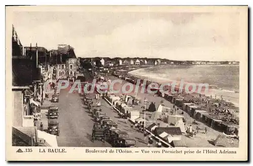 Cartes postales La Baule Boulevard de l'Ocean Vue vers Pornichet prise de l'hotel Adriana