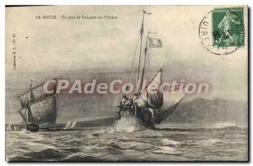 Cartes postales La Baule Un jour de Tempete sur l'Ocean