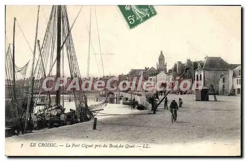 Cartes postales Le Croisic Le Port Ciguet pris du Bout du Quai