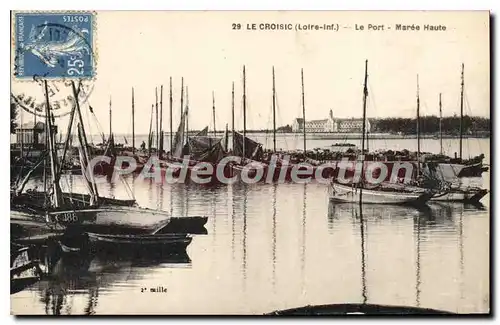 Cartes postales Le Croisic Le Port Maree Haute