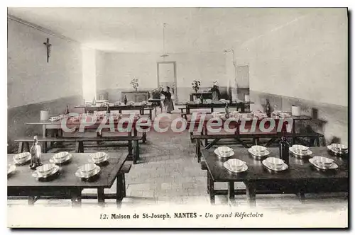 Cartes postales Maison de St Joseph Nantes Un grand Refectoire