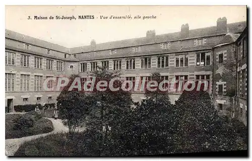 Cartes postales Maison de St joseph Nantes Vue d'ensemble aile gauche