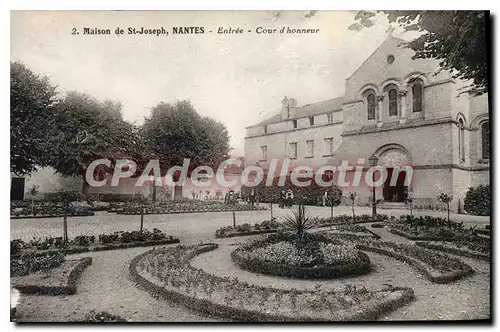 Cartes postales Maison de St joseph Nantes Entree Cour d'honneur