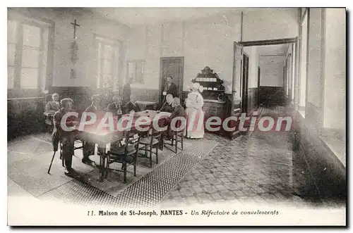 Cartes postales Maison de St Joseph Nantes Un Refectoire de Convalescents