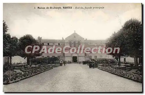 Ansichtskarte AK Maison de St Joseph Nantes Entree Fa�ade Principale