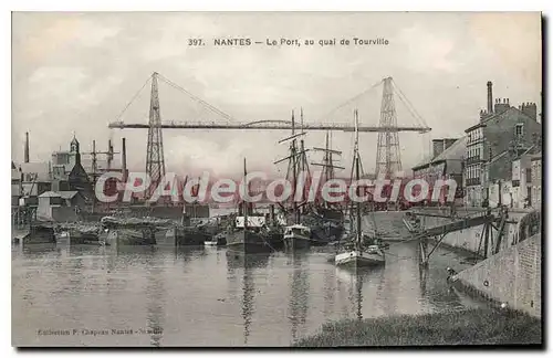 Cartes postales Nantes Le Port au Quai de Tourville