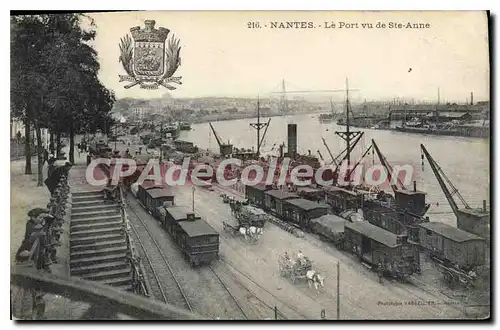 Cartes postales Nantes Le Port Vu de Ste Anne