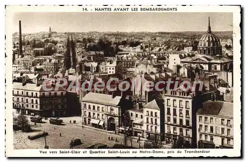Cartes postales Nantes Avant Les Bombardements Saint clair quartier Saint Louis