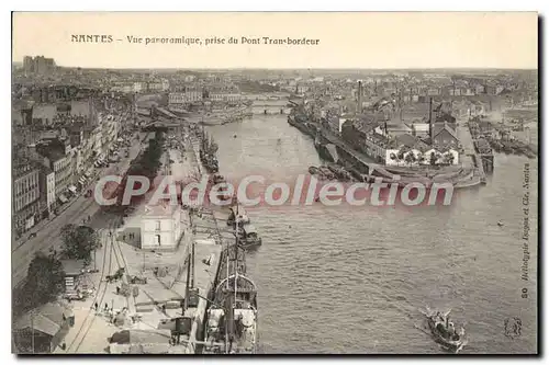 Cartes postales Nantes Vue Panoramique prise du Pont Transbordeur