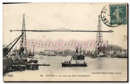 Cartes postales Nantes La Loire au Pont Transbordeur