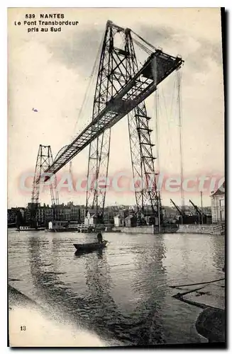 Ansichtskarte AK Nantes Le pont Transbordeur pris au Sud