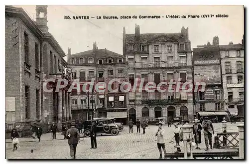 Ansichtskarte AK NANTES La Bourse Place du Commerce L'Hotel du Phare