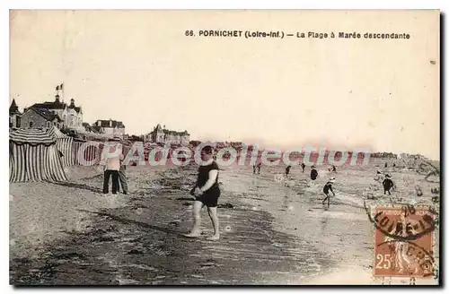 Cartes postales Pornichet La Plage � Maree Descendante