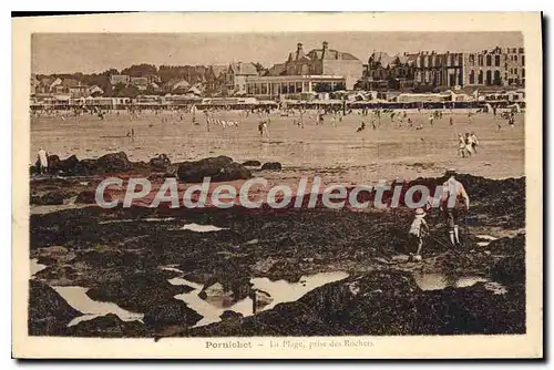 Ansichtskarte AK Pornichet La Plage prise des Rochers