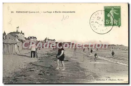 Cartes postales Pornichet La Plage � Maree descendante