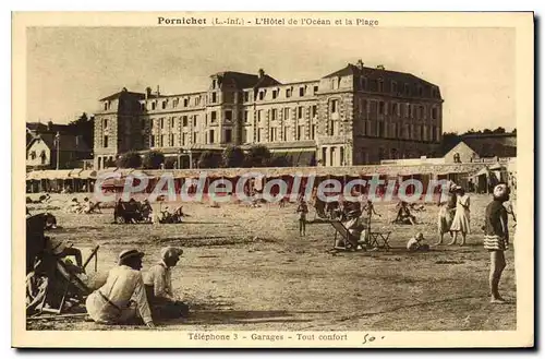 Cartes postales Pornichet L'Hotel de l'Ocean et la Plage