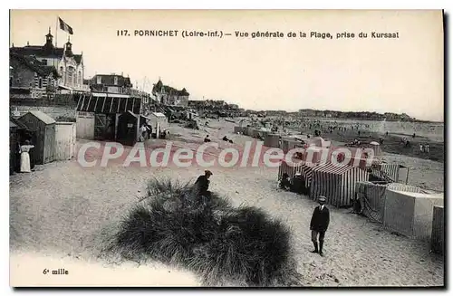 Cartes postales Pornichet Vue Generale de la Plage prise du Kursaal