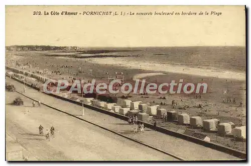 Cartes postales Pornichet Le Nouveau Boulevard en Bordure de la Plage