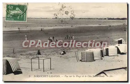 Ansichtskarte AK Pornichet Les Pins Vue sur la Plage et la Cote Sainte Baule