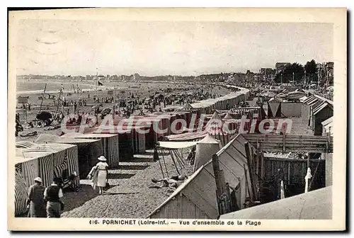 Cartes postales Pornichet Vue d'ensemble de la Plage