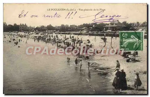 Cartes postales Le Pouliguen Vue Generale De La Plage