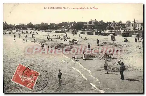 Cartes postales Le Pouliguen Vue Generale De La Plage