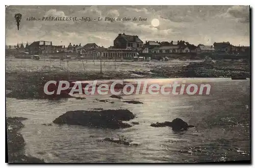 Cartes postales Prefailles La Plage Au Clair De Lune