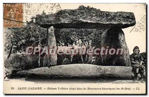 Ansichtskarte AK Saint Nazaire Dolmen Trilittre