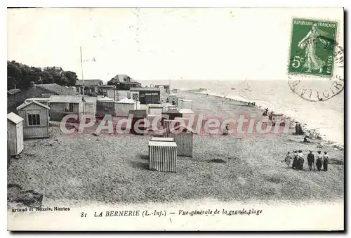 Cartes postales La Bernerie Vue Generale De La Grande Plage