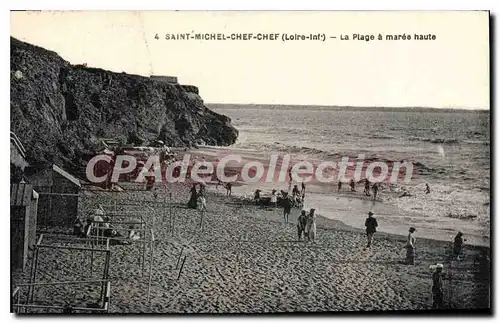 Cartes postales Saint Michel Chef Chef La Plage A Maree haute