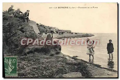 Cartes postales La Bernerie Panorama De La Plage