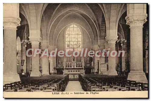 Cartes postales Lege Interieur De I'Eglise