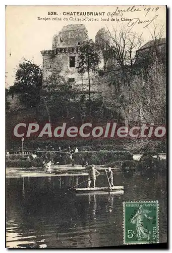 Ansichtskarte AK Chateaubriant Donjon Ruine Du Chateau Fort