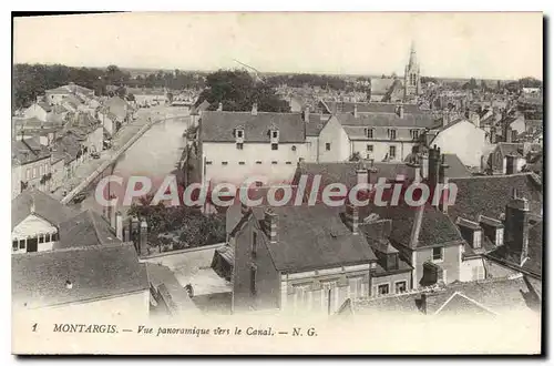 Cartes postales Montargis Vue Panoramique Vers le Canal