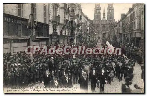 Cartes postales Orleans La Fete De Jeanne D'Arc en 1907 s�nateurs et d�put�s