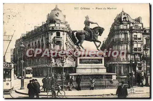Cartes postales Orleans Place Du Martroi