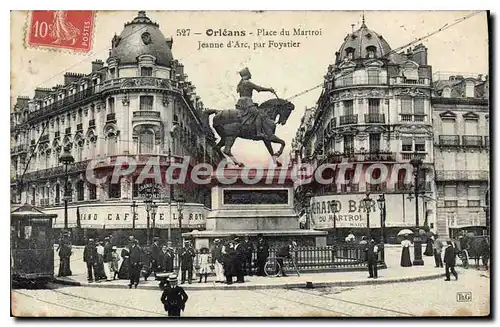 Cartes postales Orleans Place Du Martroi